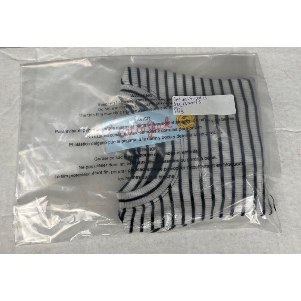 Cat & Jack Striped Rib Knit Long Sleeve - Picture 10 of 10